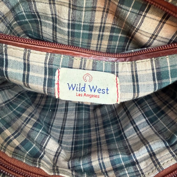 Wild West Leather Backpack Purse Brown Full Grain Zip Top‎ Adjustable Straps main image 3